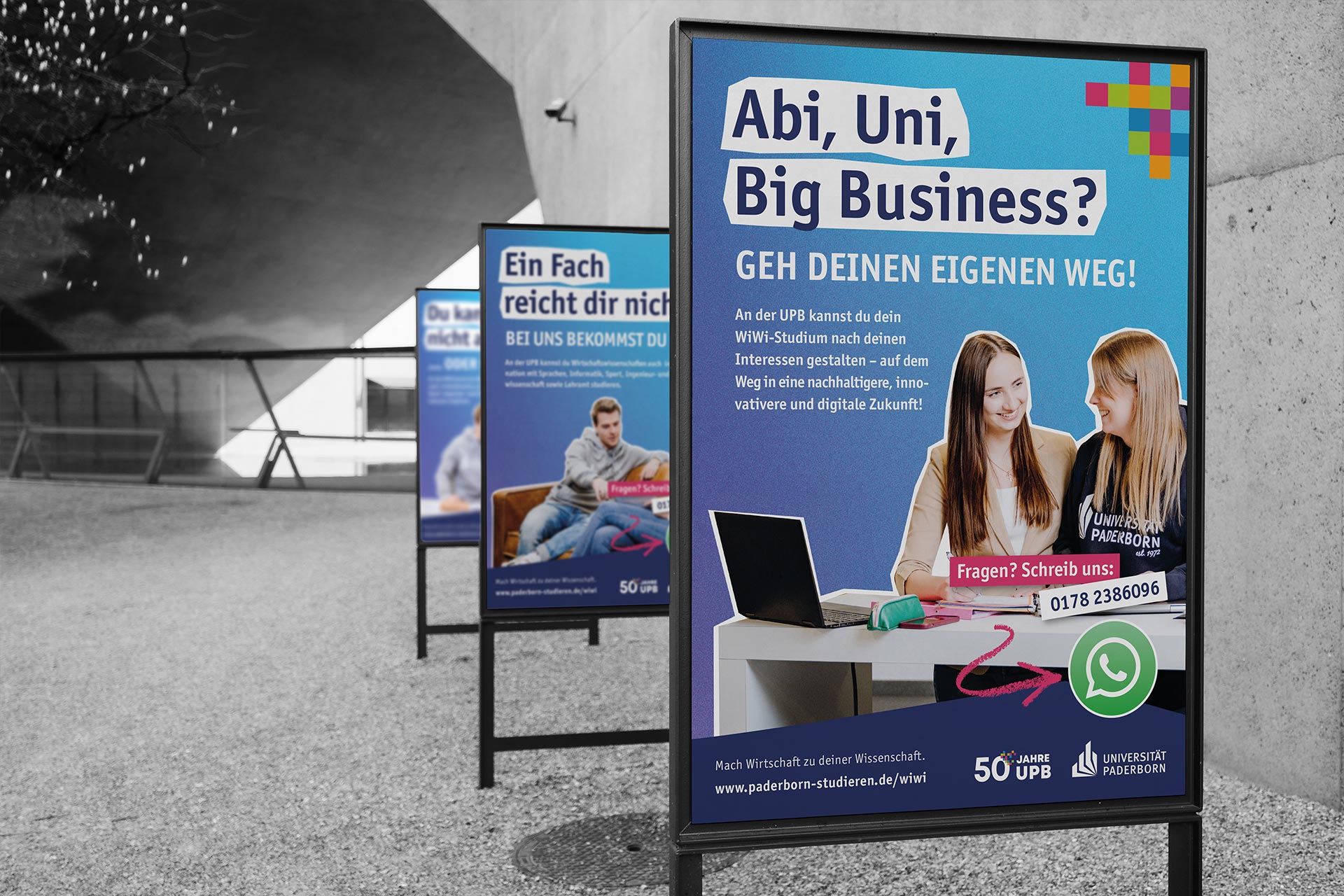 Plakat der Recruitingkampagne für die Universität Paderborn
